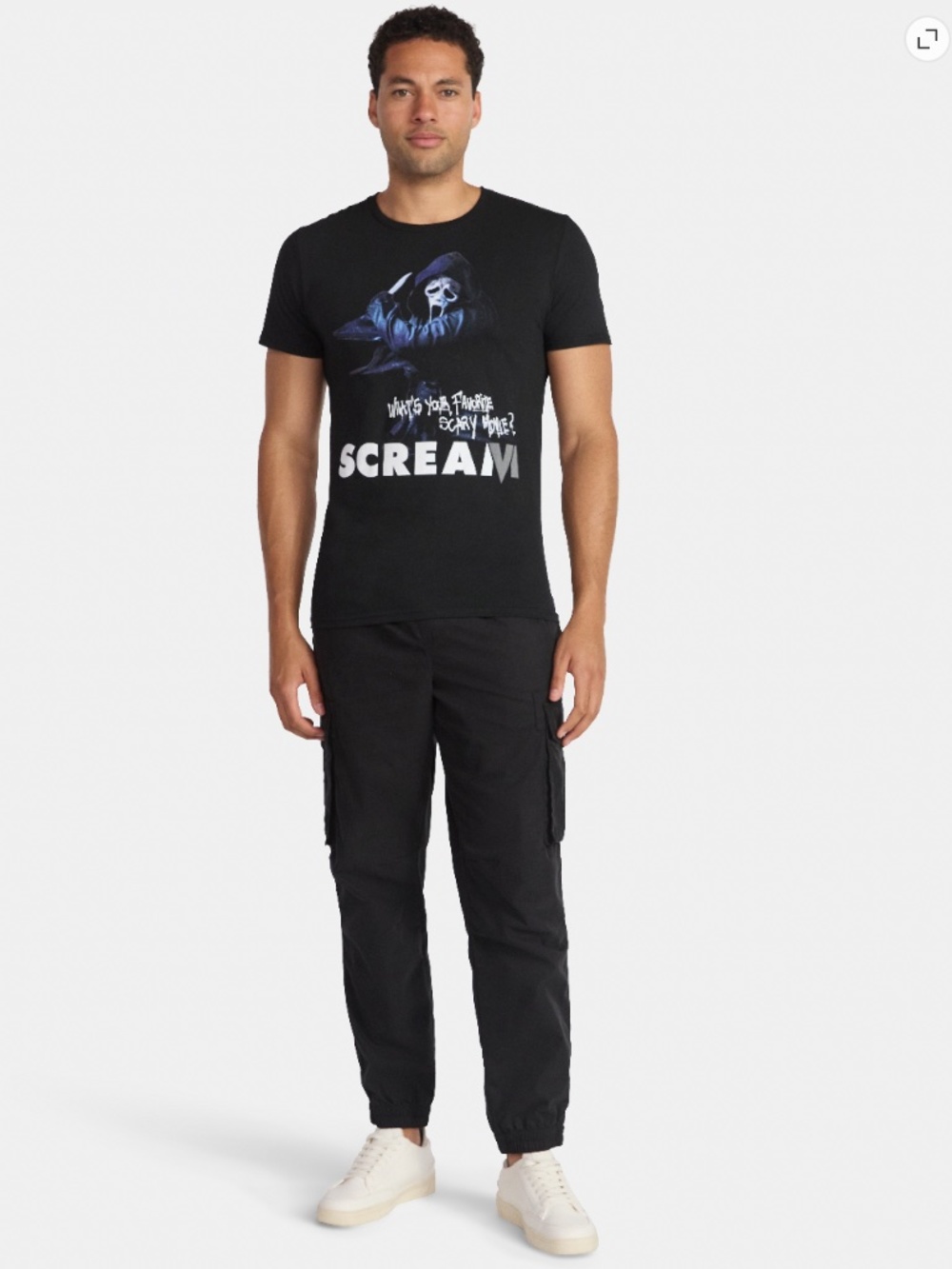 Scream Ghostface Men's and Big Men's Graphic Tee Shirt